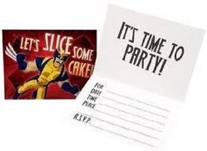 Wolverine and the X-men Party Invitation Card